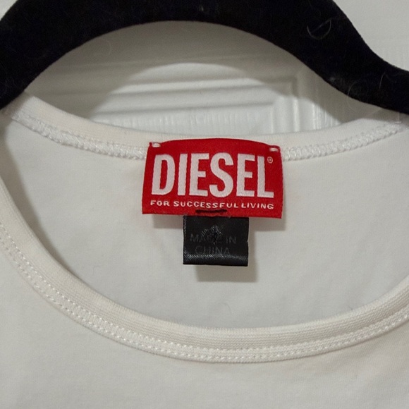 Diesel Ivory Logo Tee - Picture 2 of 2